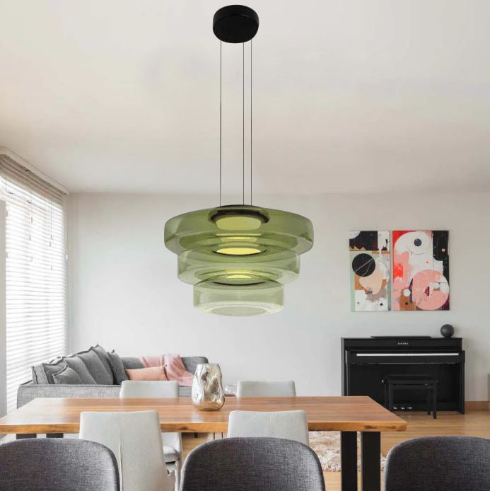 GeoGlow - Bauhaus Glass Pendant Light