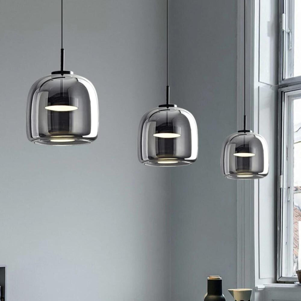 EbonyAura - Glass Pendant Light
