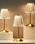 CrystalGlow - Luxurious Gold Table Lamp