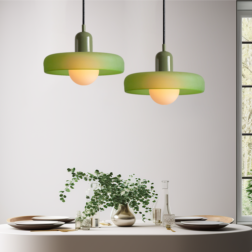 VividGlow - Bauhaus Colored Glass Pendant