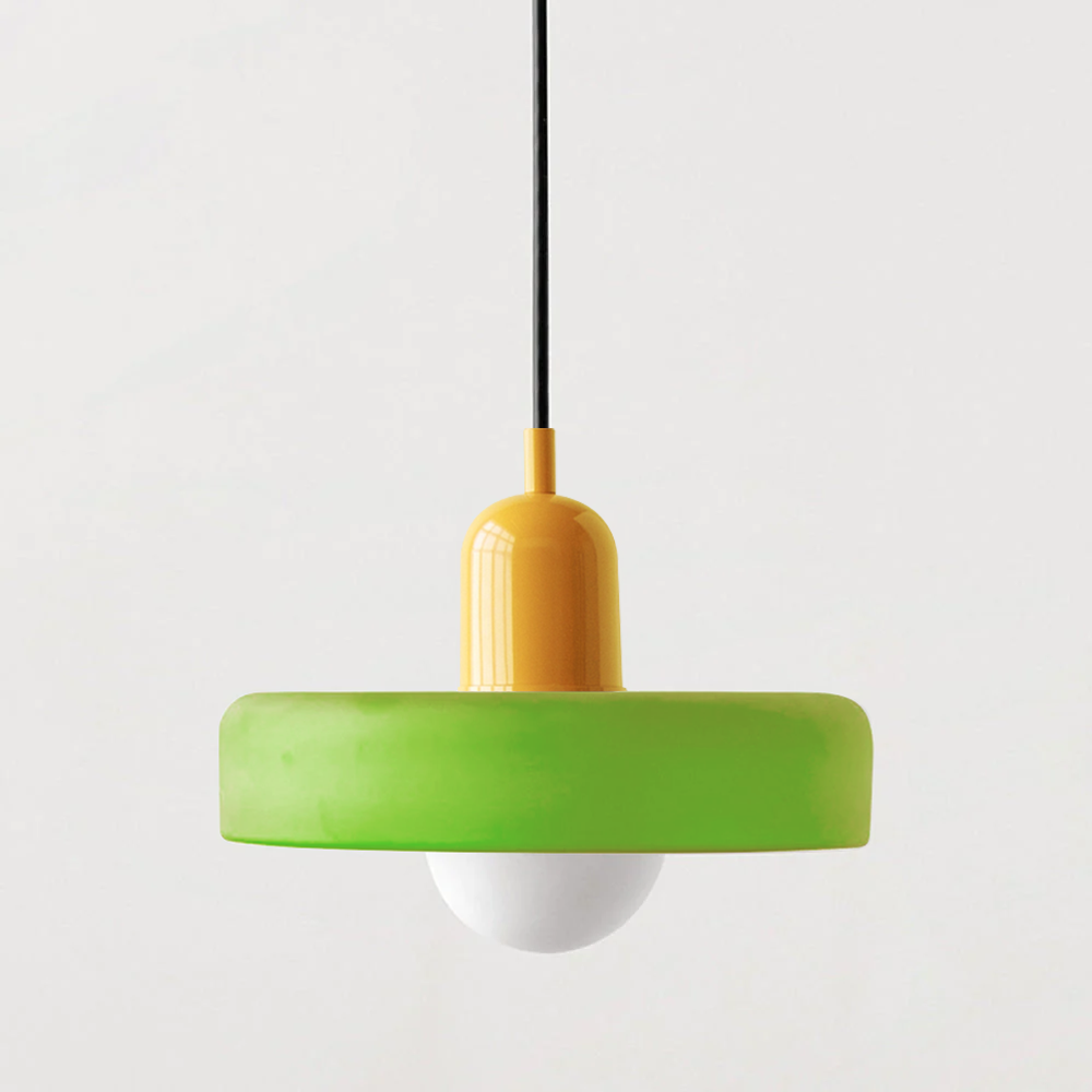 VividGlow - Bauhaus Colored Glass Pendant