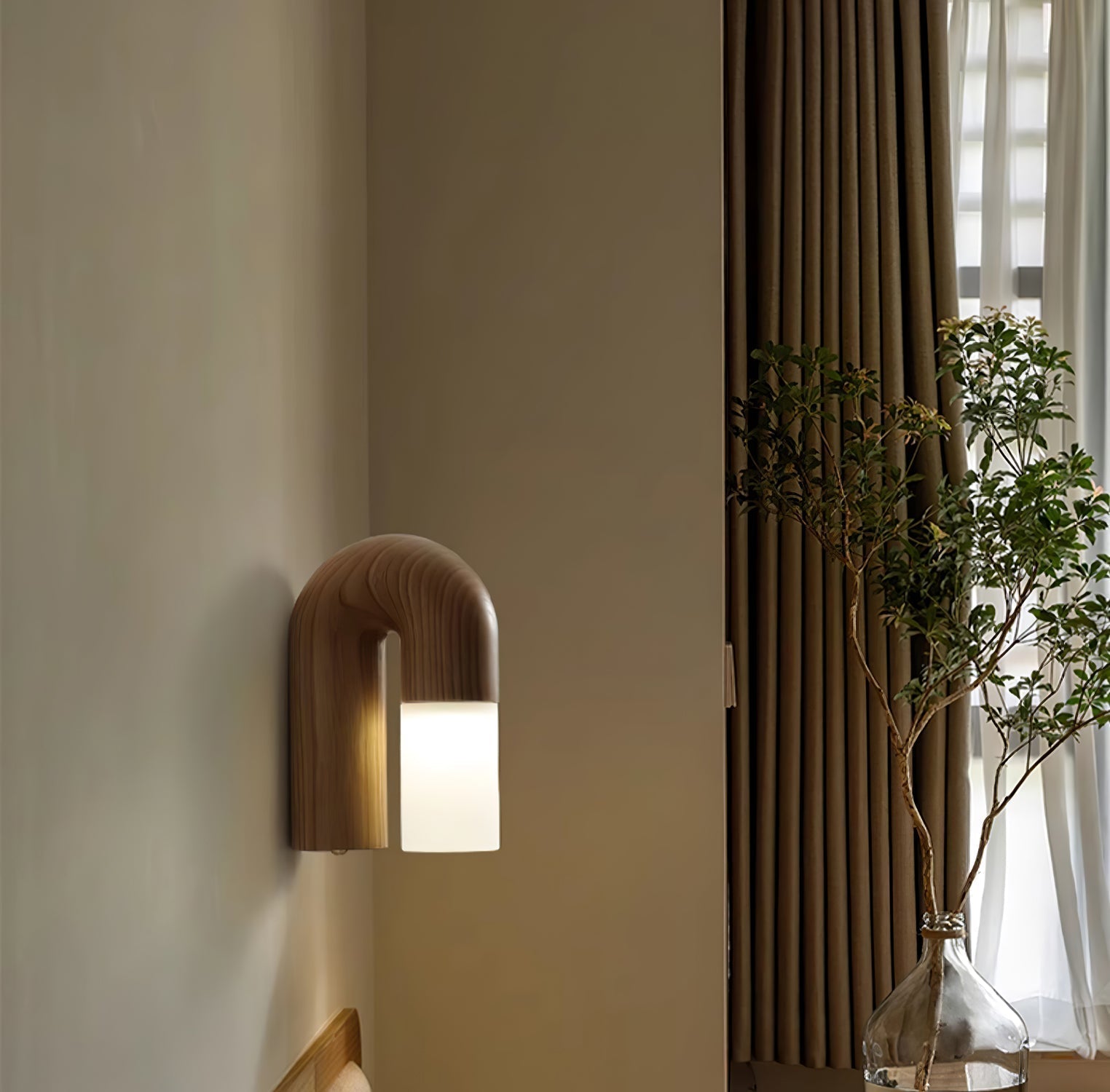 WoodenGlow - Arc Wall Lamp