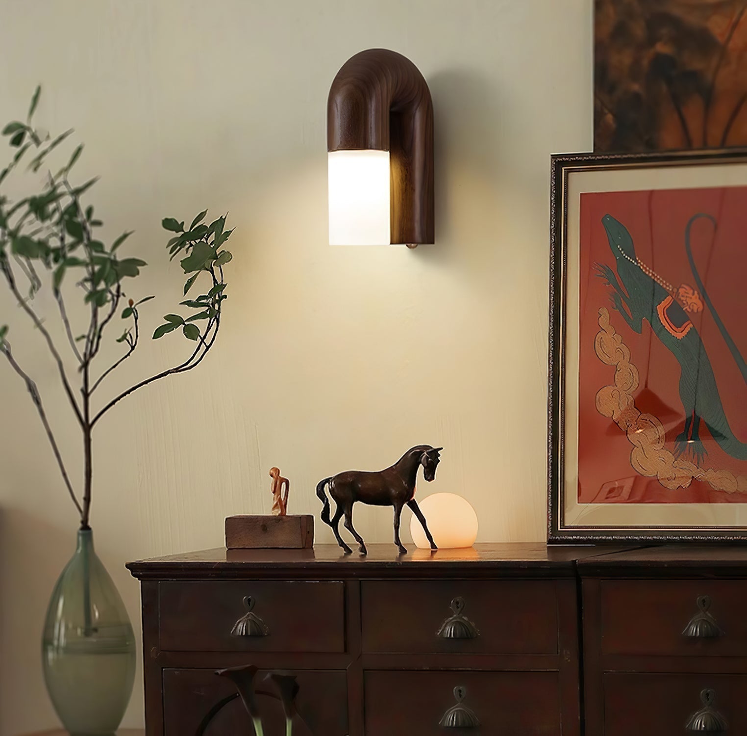 WoodenGlow - Arc Wall Lamp
