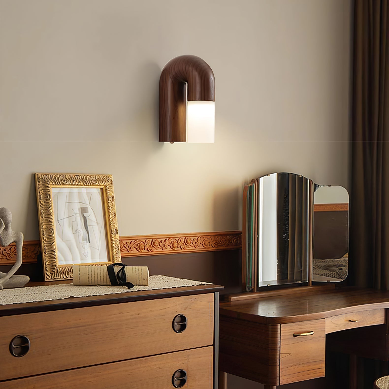 WoodenGlow - Arc Wall Lamp