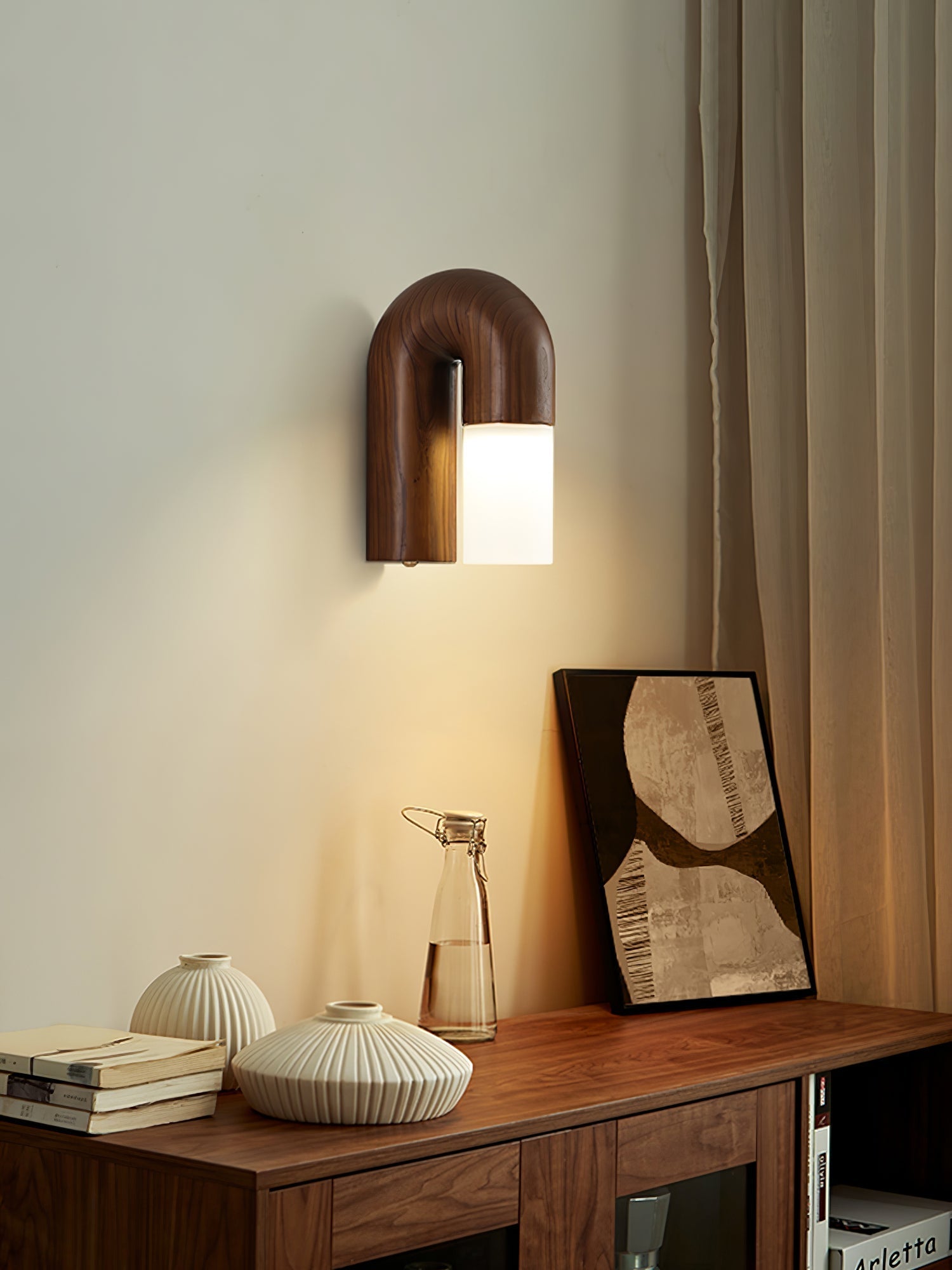 WoodenGlow - Arc Wall Lamp