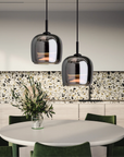 EbonyAura - Glass Pendant Light