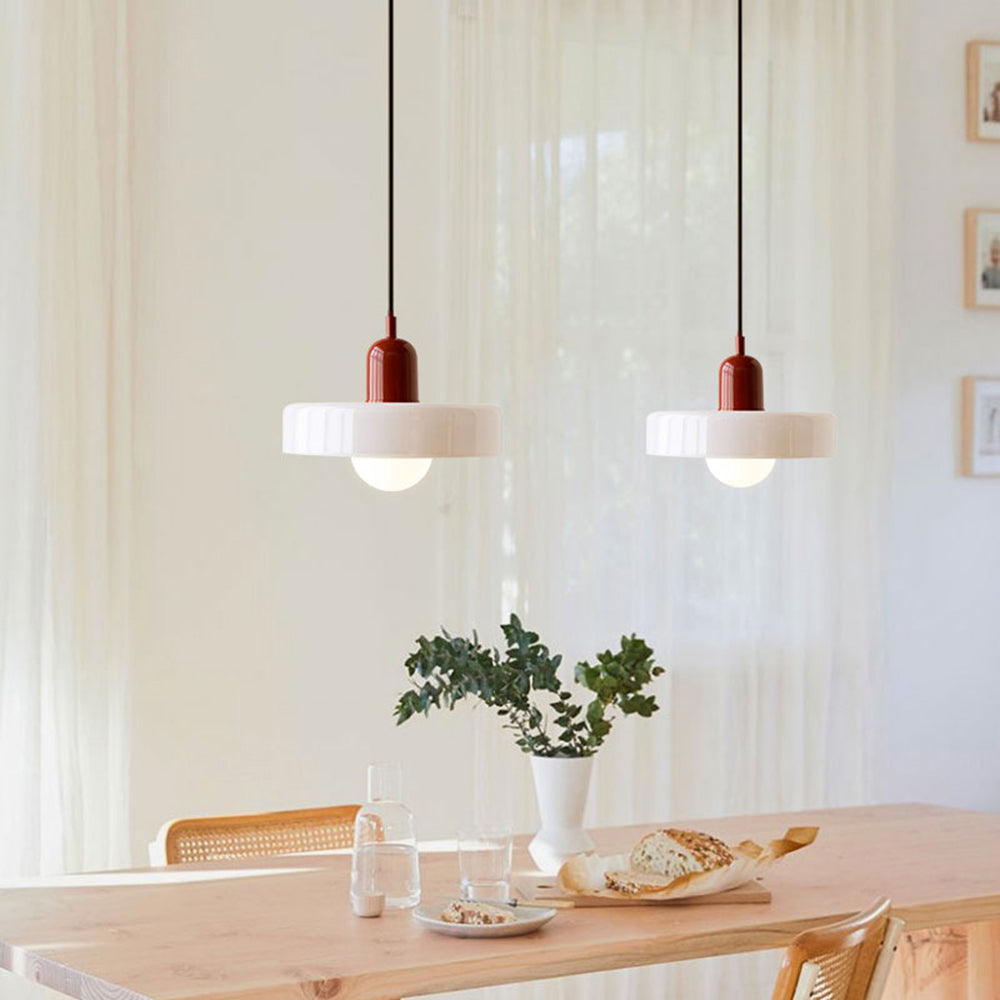 VividGlow - Bauhaus Colored Glass Pendant