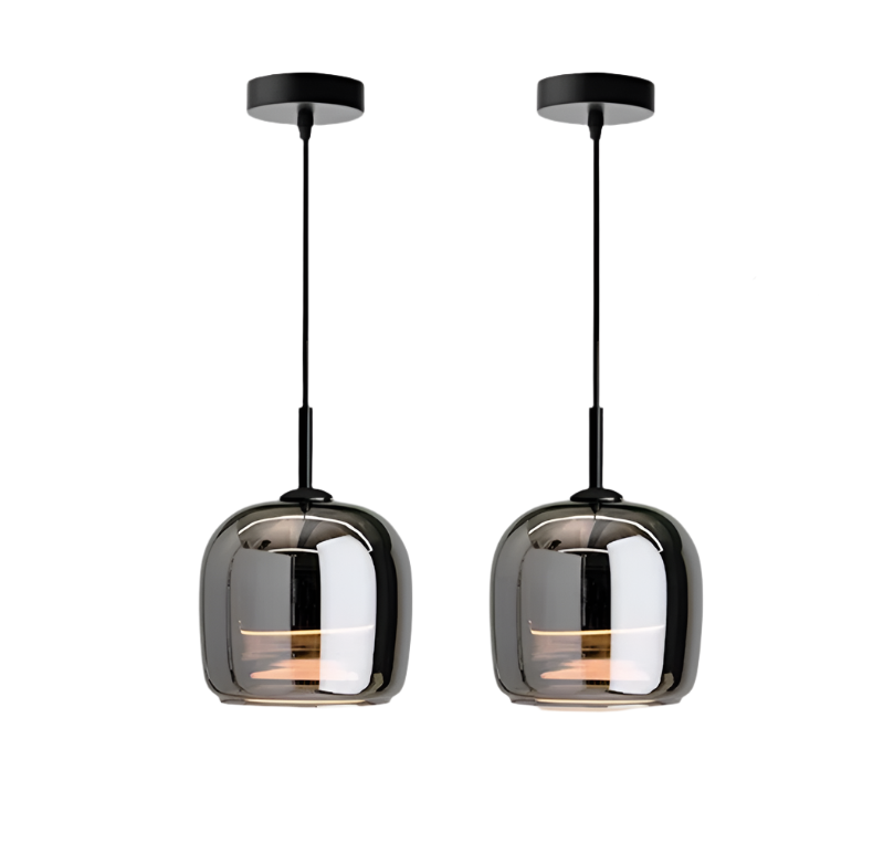 EbonyAura - Glass Pendant Light