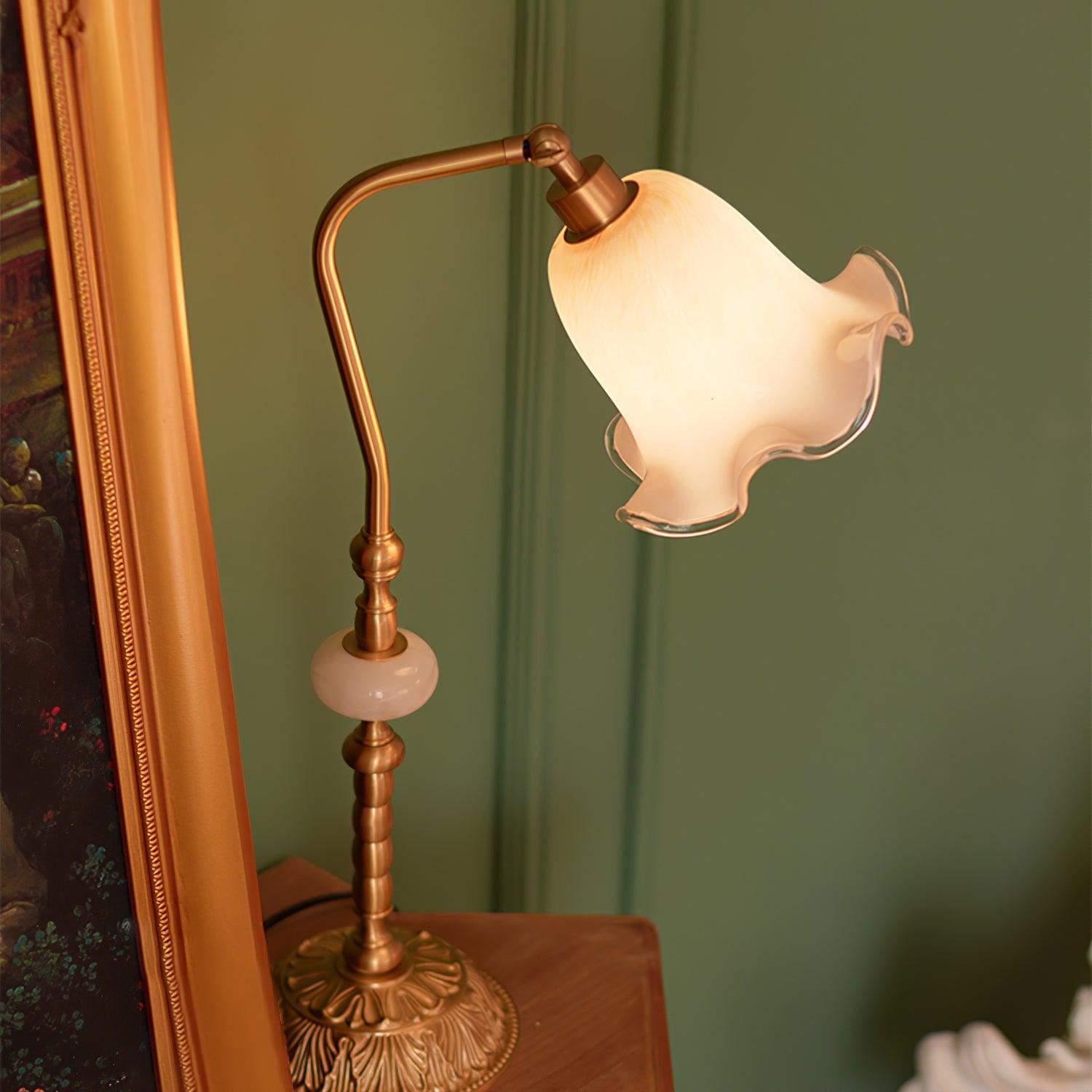 BrassBloom - Elegant Tulip Table Lamp