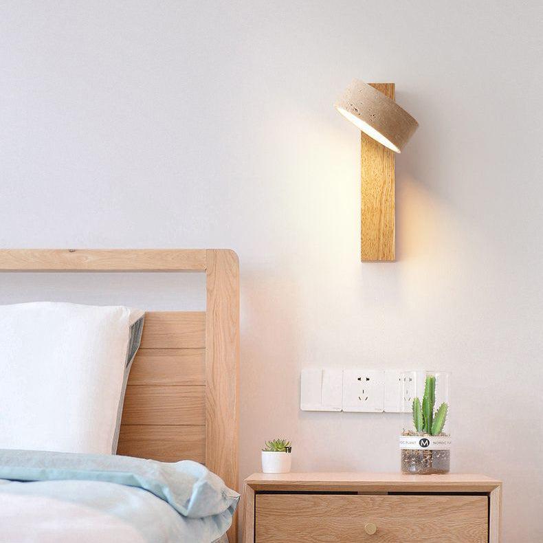 SabiBeam - Off-white Travertine Wall Lamp