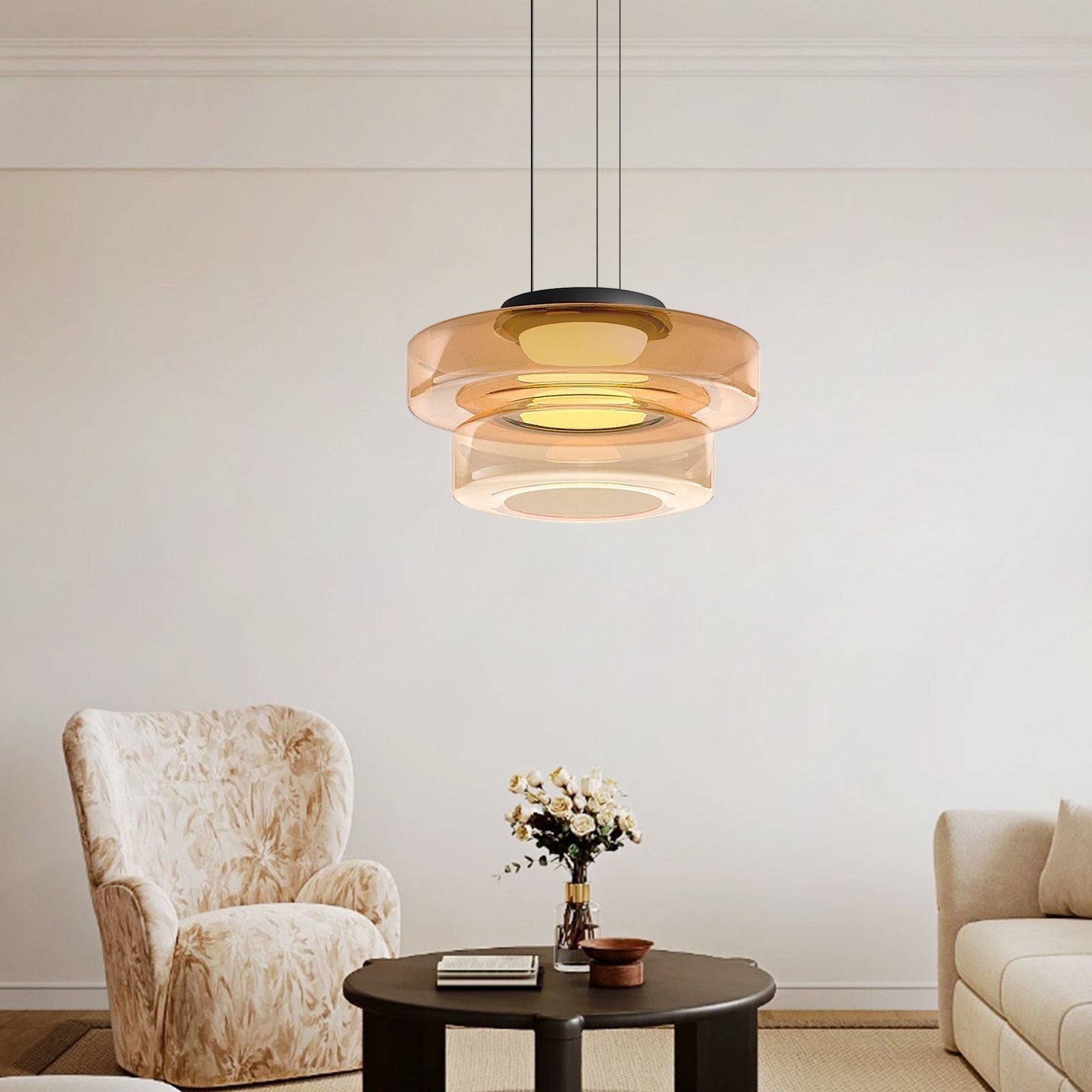 GeoGlow - Bauhaus Glass Pendant Light