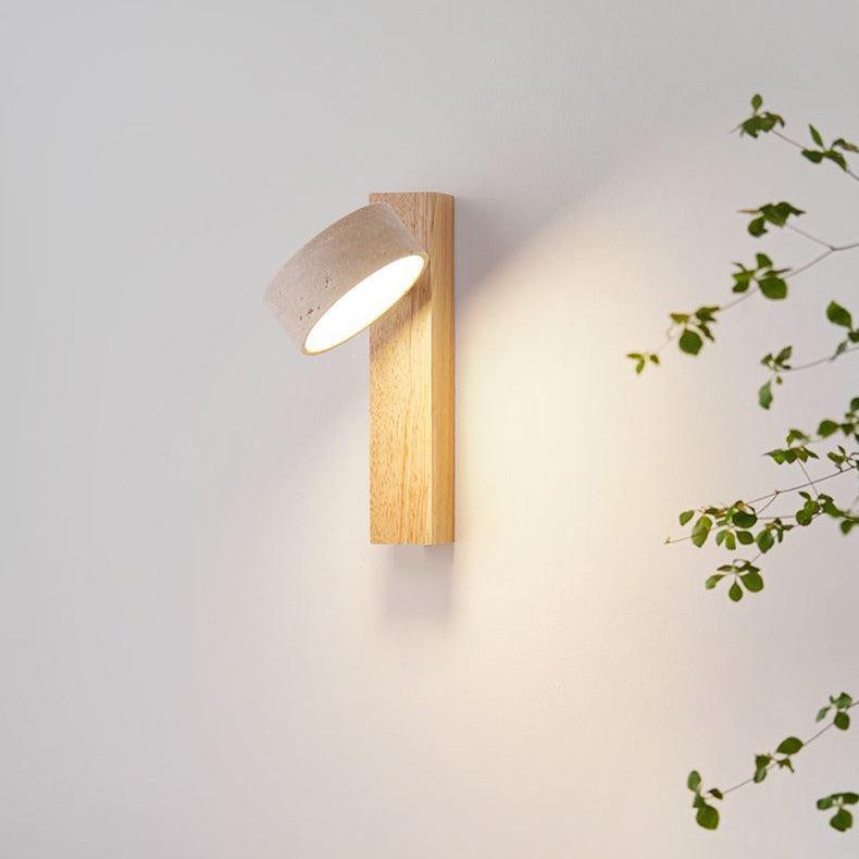 SabiBeam - Off-white Travertine Wall Lamp